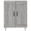 vidaXL Buffet haut Sonoma gris 69,5x34x180 cm Bois d'ing&eacute;nierie