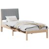 vidaXL Cadre de lit avec t&ecirc;te de lit Marron 80 x 200 cm Pin massif