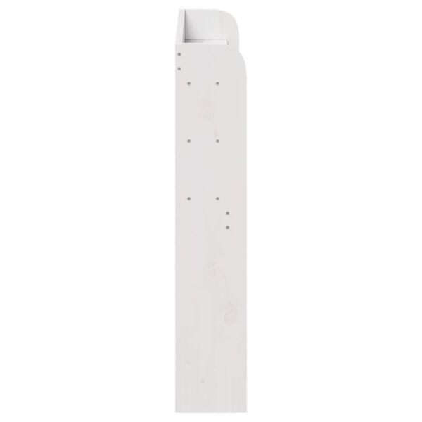 vidaXL T&ecirc;te de lit avec &eacute;tag&egrave;res blanc 100 cm bois massif de pin