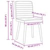 vidaXL Chaises &agrave; manger lot de 2 vert fonc&eacute; tissu