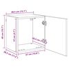 vidaXL Meuble TV Montage mural 4 pcs Ch&ecirc;ne noir Bois d'ing&eacute;nierie