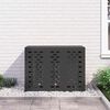 vidaXL Housse de climatiseur Noir 110 x 50 x 80 cm Acier