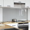 vidaXL Protection de cuisine 2 pcs Gris clair 70 x 60 cm verre tremp&eacute;