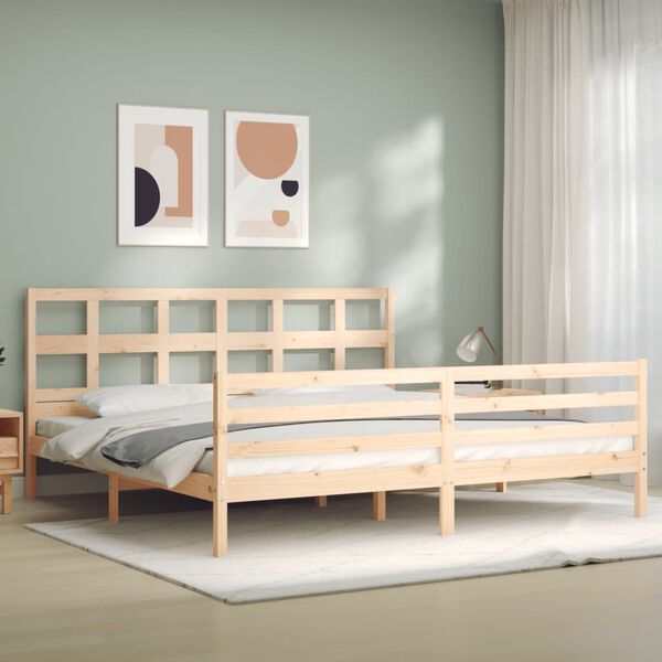 vidaXL Cadre de lit sans matelas bois massif