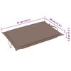vidaXL Chaises longues lot de 2 avec table et coussins Acacia solide
