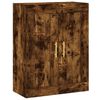 vidaXL Buffet haut Ch&ecirc;ne fum&eacute; 69,5x34x180 cm Bois d'ing&eacute;nierie
