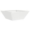 vidaXL Cache-pot de jardin 5 pcs Blanc 40 x 40 x 15 cm