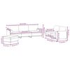 vidaXL Ensemble de canap&eacute;s 3 pcs coussins d&eacute;coratifs et coussins