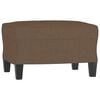vidaXL Fauteuil avec repose-pied Marron 60 cm Tissu