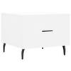vidaXL Table basse blanc 50x50x40 cm bois d'ing&eacute;nierie