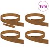 vidaXL Bordure de Pelouse 4 pcs Rouill&eacute; 450 x 0,05 x 15 cm
