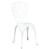 vidaXL Ensemble bistro de jardin 3 pcs Blanc Aluminium