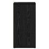 vidaXL Cabinet &agrave; chaussures avec &eacute;tag&egrave;re Ch&ecirc;ne noir 32 x 35 x 70 cm