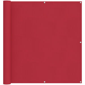 vidaXL &Eacute;cran de balcon Rouge 110 x 500 cm Tissu Oxford