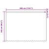 vidaXL Rideau en Dentelle Blanc 300 x 245 cm Polyester