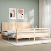 vidaXL Cadre de lit sans matelas 200x200 cm bois massif