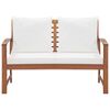 vidaXL Salon de jardin 4 pcs avec coussins Bois d'acacia solide