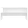 vidaXL Table basse blanc 90x55x42,5 cm bois d'ing&eacute;nierie