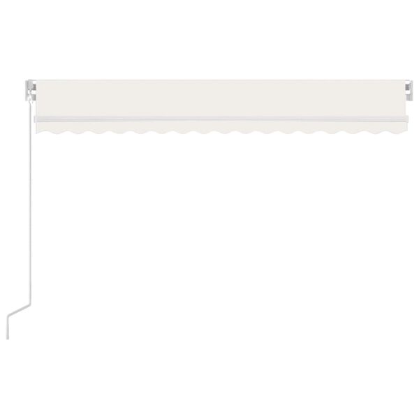 vidaXL Auvent manuel r&eacute;tractable 450x350 cm Cr&egrave;me