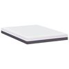 vidaXL Matelas Blanc et Gris 140 x 200 cm Tissu jacquard