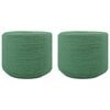vidaXL Fil de coton 2 pc 2 mm 100 m Vert 100% Coton