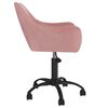vidaXL Chaises pivotantes &agrave; manger lot de 2 rose velours