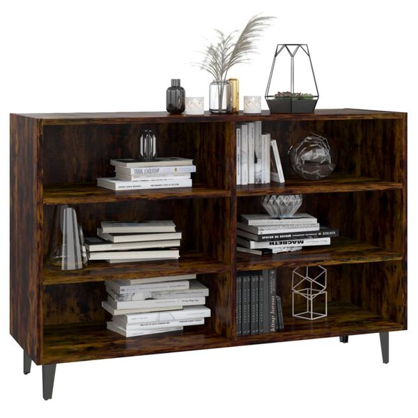 vidaXL Buffet Ch&ecirc;ne fum&eacute; 103,5x35x70 cm Bois d'ing&eacute;nierie