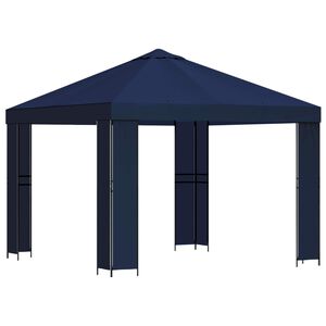 vidaXL Pavillon 3 x 3 m Bleu Polyester et Acier 190