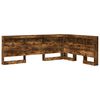 vidaXL T&ecirc;te de lit de rangement Ch&ecirc;ne fum&eacute; 140 cm Bois d'ing&eacute;nierie