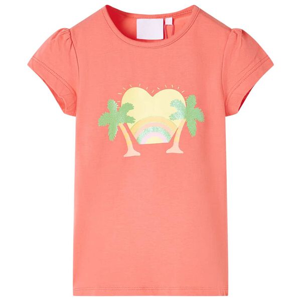 T-shirt pour enfants corail 128