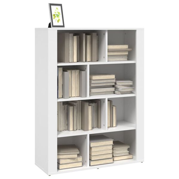 vidaXL Buffet Blanc 80x30x106 cm Bois d'ing&eacute;nierie