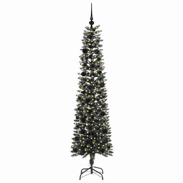 vidaXL Sapin de No&euml;l artificiel Vert 180 cm PVC, plastique et acier