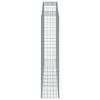 vidaXL Paniers &agrave; gabions arqu&eacute;s 7 pcs 300x50x220/240 cm fer galvanis&eacute;