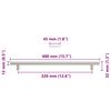 vidaXL Poign&eacute;es d'armoire 5 pcs argent&eacute; 320 mm acier inoxydable