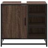 vidaXL Armoire de lavabo de salle de bain ch&ecirc;ne marron 65x33x60 cm