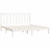 vidaXL Cadre de lit sans matelas blanc bois massif de pin 200x200 cm