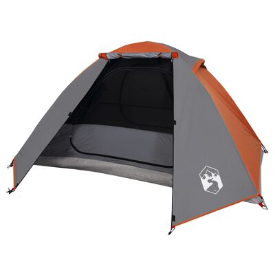 vidaXL Tente de camping à dôme 2 personnes orange imperméable