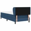 vidaXL Lit &agrave; ressorts avec matelas Bleu 90 x 200 cm tissu