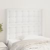 vidaXL T&ecirc;te de lit avec oreilles Blanc 93x16x118/128 cm Similicuir