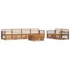 vidaXL Ensemble de canap&eacute;s d'ext&eacute;rieur 7 pcs Naturel