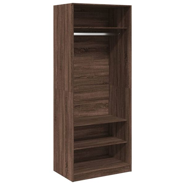 vidaXL Garde-robe ch&ecirc;ne marron 80x50x200 cm bois d'ing&eacute;nierie
