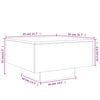 vidaXL Table basse ch&ecirc;ne fum&eacute; 55x55x31 cm bois d'ing&eacute;nierie