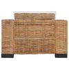 vidaXL Ensemble de canap&eacute;s 3 pcs avec coussins Rotin naturel