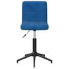 vidaXL Chaises pivotantes &agrave; manger lot de 4 Bleu Velours
