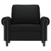 vidaXL Fauteuil Noir 60 cm Similicuir