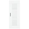 vidaXL Buffet haut Blanc 34,5x34x180 cm Bois d'ing&eacute;nierie