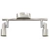 vidaXL Spot de plafond Nickel 25,5 x 8 x 11 cm Acier