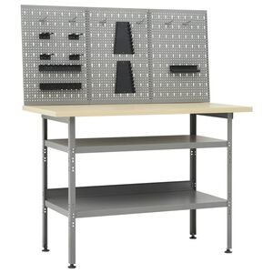 vidaXL &Eacute;tabli avec 3 panneaux muraux