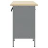 vidaXL Placard de travail 3 pcs Noir et gris 150 x 55 x 85 cm