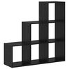 vidaXL Cloison Biblioth&egrave;que Ch&ecirc;ne noir 99 x 29 x 99 cm